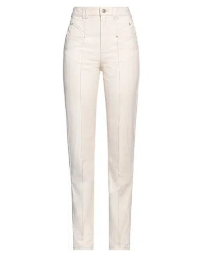 Isabel Marant Woman Jeans Ivory Size 4 Cotton In White