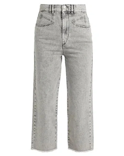 Isabel Marant Woman Jeans Light Grey Size 4 Cotton