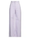 Isabel Marant Woman Jeans Lilac Size 8 Cotton In Purple