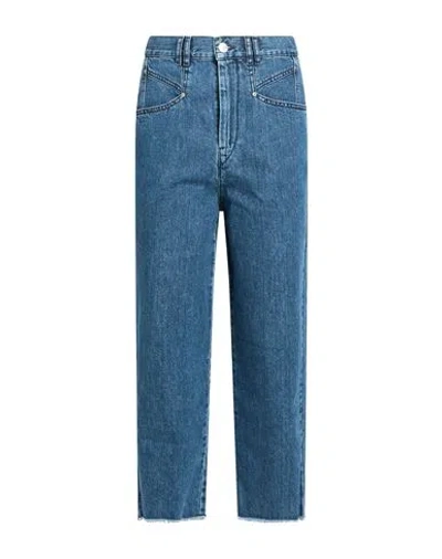 Isabel Marant Woman Jeans Navy Size 6 Cotton In Blue
