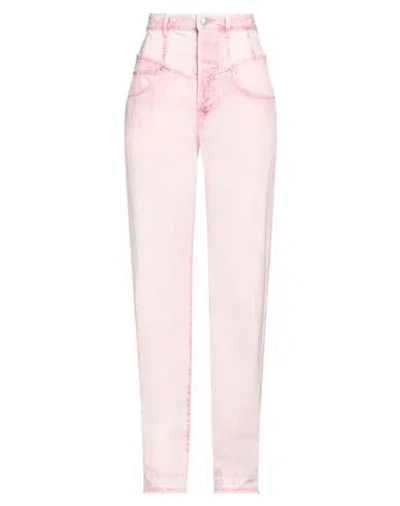 ISABEL MARANT ISABEL MARANT WOMAN JEANS PINK SIZE 8 COTTON