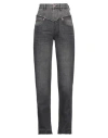 Isabel Marant Black Noemie Straight-leg Jeans In Grey