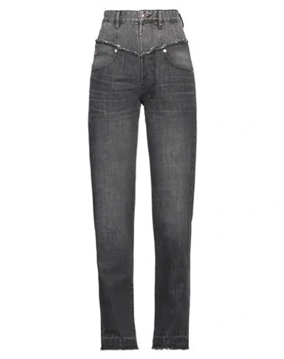 Isabel Marant Woman Jeans Steel Grey Size 4 Cotton
