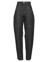 Isabel Marant Woman Jeans Charcoal Size 4 Cotton, Hemp In Grey