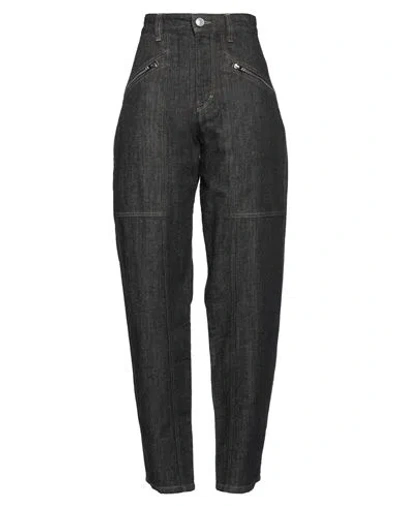 Isabel Marant Woman Jeans Steel Grey Size 6 Cotton, Hemp