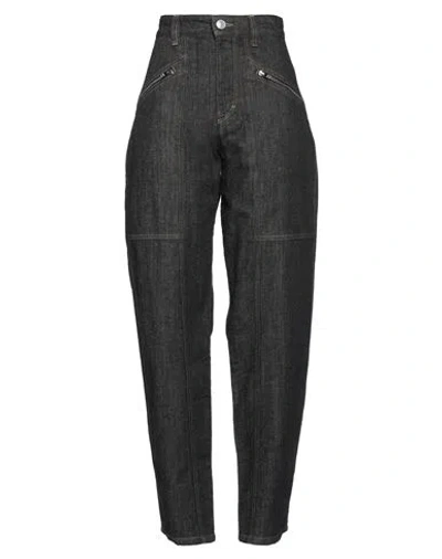 Isabel Marant Woman Jeans Charcoal Size 4 Cotton, Hemp In Grey