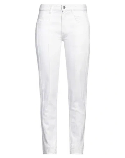 Isabel Marant Woman Jeans White Size 38 Cotton In Multi