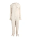 Isabel Marant Tacaia Cropped Silk-twill Jumpsuit In Naturfarben