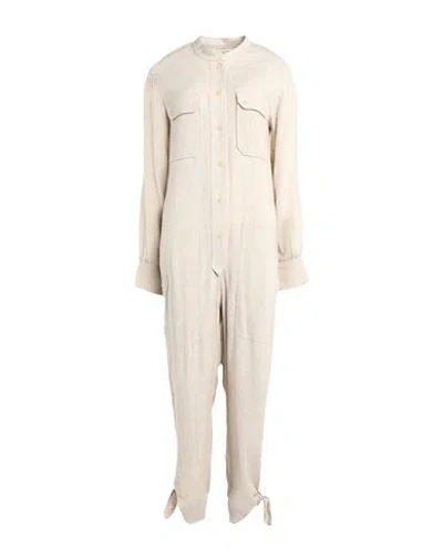 Isabel Marant Woman Jumpsuit Beige Size 8 Silk