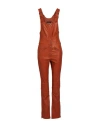 Isabel Marant Woman Jumpsuit Rust Size 4 Lambskin In Red