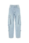 Isabel Marant Elore Tapered-leg Cargo Jeans In Blue
