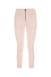Isabel Marant Polyester Blend Pernel Pant With Textured Fabric In Pink