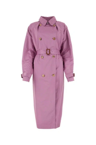 ISABEL MARANT ISABEL MARANT WOMAN LILAC POLYESTER BLEND OVERSIZE EDENNA TRENCH COAT