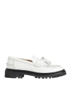 Isabel Marant Woman Loafers White Size 9 Calfskin In White