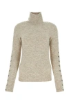 Isabel Marant Melange Sand Nylon Blend Malo Sweater In Brown
