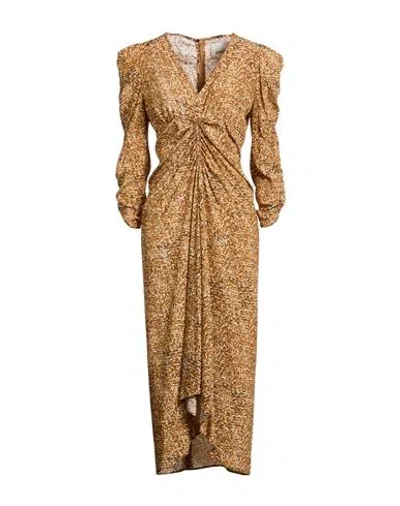 Isabel Marant Woman Maxi Dress Marigold Size 4 Silk, Elastane In Yellow