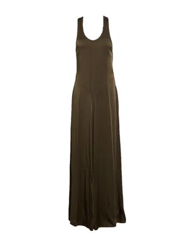 Isabel Marant Woman Maxi Dress Military Green Size 10 Viscose, Acetate, Cotton