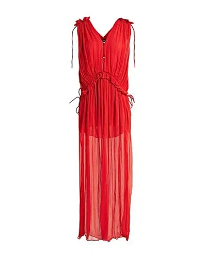 Isabel Marant Woman Maxi Dress Orange Size 10 Silk
