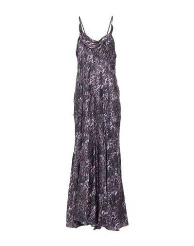 Isabel Marant Woman Maxi Dress Purple Size 6 Viscose, Silk