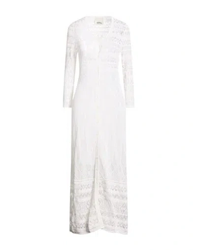 Isabel Marant Woman Maxi Dress White Size 2 Cotton, Polyamide