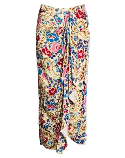 Isabel Marant Woman Maxi Skirt Ivory Size 10 Viscose, Silk In White