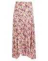 Isabel Marant Woman Maxi Skirt Magenta Size 4 Silk, Elastane In Pink
