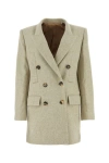 ISABEL MARANT ISABEL MARANT WOMAN MELANGE SAND WOOL FLOYD COAT