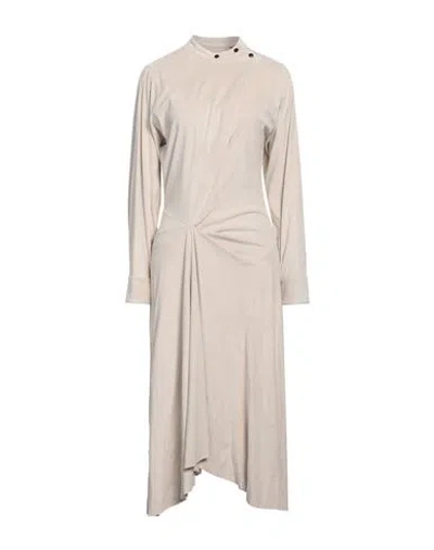 Isabel Marant Woman Midi Dress Beige Size 6 Polyester, Polyamide, Cotton