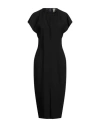 Isabel Marant Woman Midi Dress Black Size 10 Hemp, Viscose, Elastane