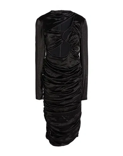 Isabel Marant Woman Midi Dress Black Size 4 Silk, Polyester, Elastane