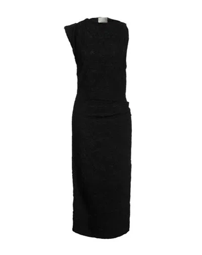Isabel Marant Woman Midi Dress Black Size 6 Cotton, Polyamide, Elastane
