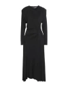 Isabel Marant Woman Midi Dress Black Size 4 Viscose, Silk