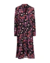 Isabel Marant Woman Midi Dress Fuchsia Size 8 Silk In Pink