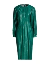 Isabel Marant Woman Midi Dress Green Size 8 Modal, Polyurethane