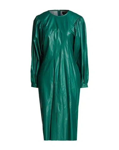 Isabel Marant Woman Midi Dress Green Size 8 Modal, Polyurethane