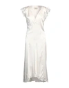 Isabel Marant Jordina Silk-blend Midi Dress In White