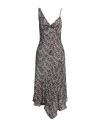 Isabel Marant Lucia Printed Midi Dress In Purple