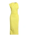 Isabel Marant Woman Midi Dress Lime Green Size 4 Cotton, Polyamide, Elastane