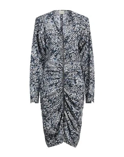 Isabel Marant Woman Midi Dress Navy Size 8 Silk, Elastane