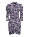 Isabel Marant Woman Midi Dress Purple Size 8 Silk, Elastane In Blue