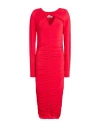 Isabel Marant Woman Midi Dress Red Size 8 Viscose, Elastane
