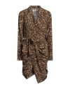 Isabel Marant Woman Midi Dress Sand Size 10 Silk, Elastane