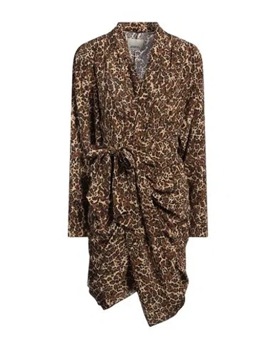 Isabel Marant Woman Midi Dress Sand Size 10 Silk, Elastane
