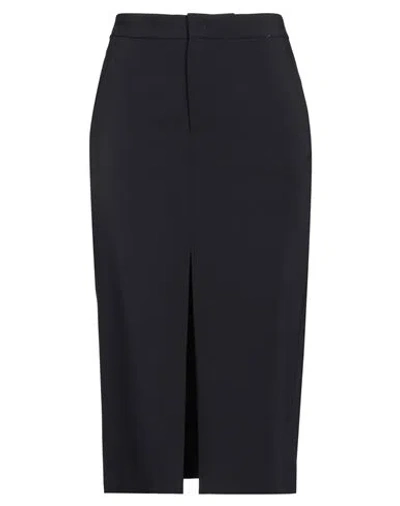 Isabel Marant Woman Midi Skirt Black Size 2 Viscose, Wool, Elastane