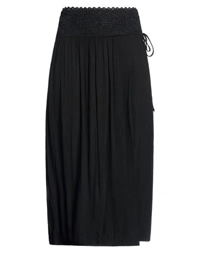 Isabel Marant Woman Midi Skirt Black Size 6 Silk