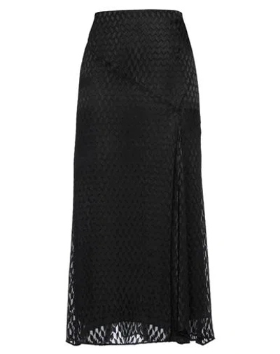 Isabel Marant Woman Midi Skirt Black Size 6 Viscose, Silk