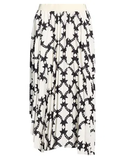 Isabel Marant Woman Midi Skirt Cream Size 0 Polyester In White