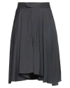 Isabel Marant Woman Midi Skirt Midnight Blue Size 8 Virgin Wool, Elastane In Blue