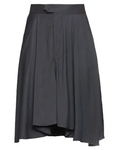 Isabel Marant Woman Midi Skirt Midnight Blue Size 8 Virgin Wool, Elastane