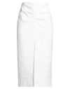 Isabel Marant Woman Midi Skirt White Size 4 Hemp, Viscose, Elastane